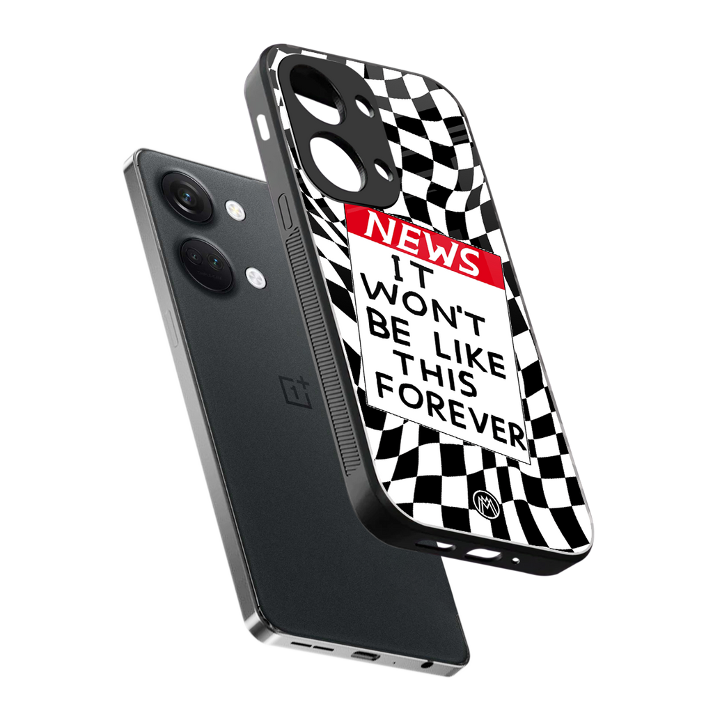 won't be like this forever back phone cover | glass case for oneplus nord 3