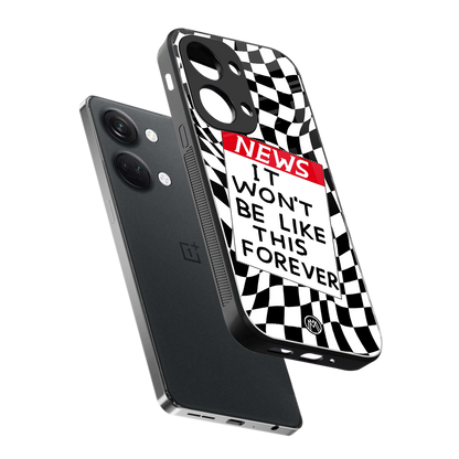 won't be like this forever back phone cover | glass case for oneplus nord 3
