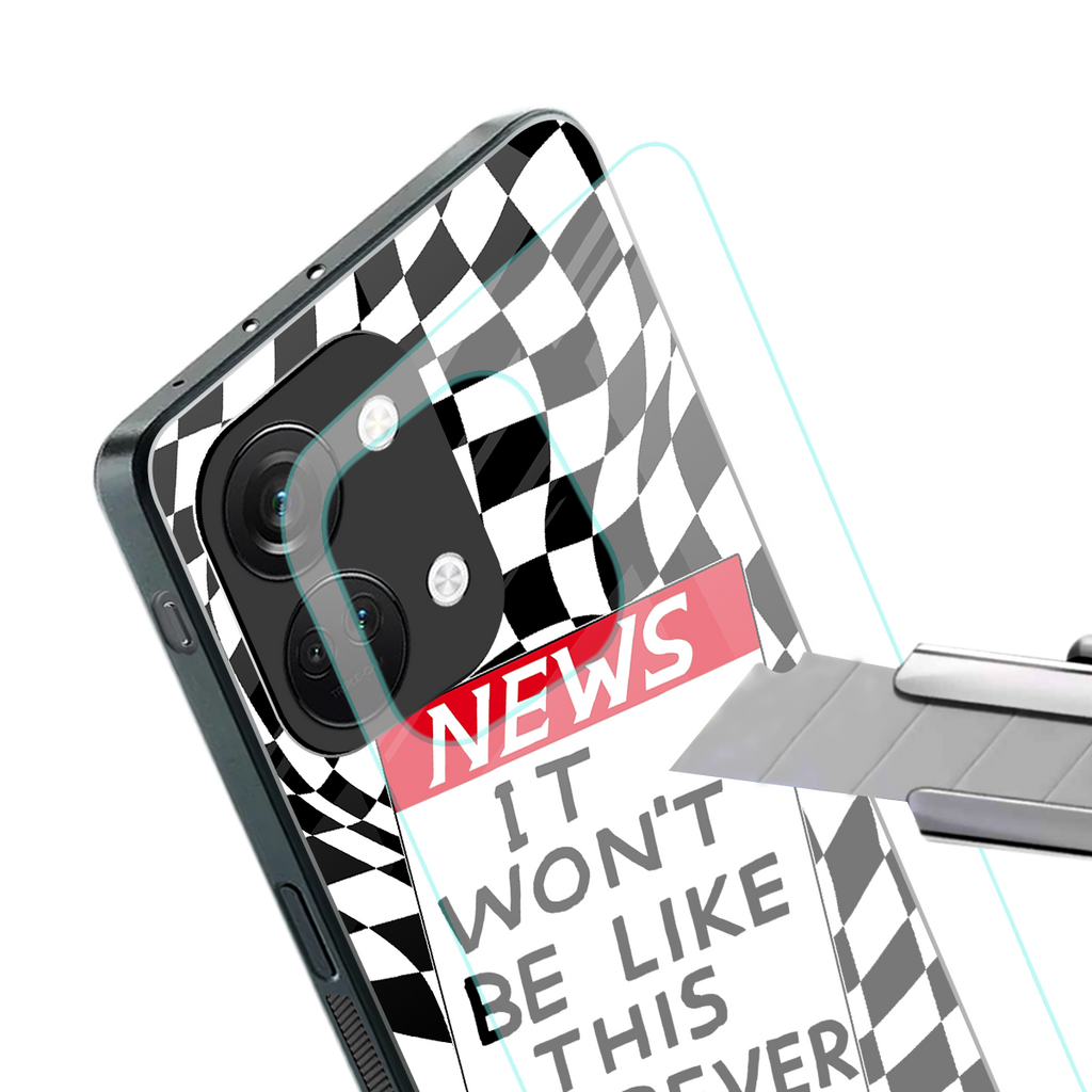 won't be like this forever back phone cover | glass case for oneplus nord 3