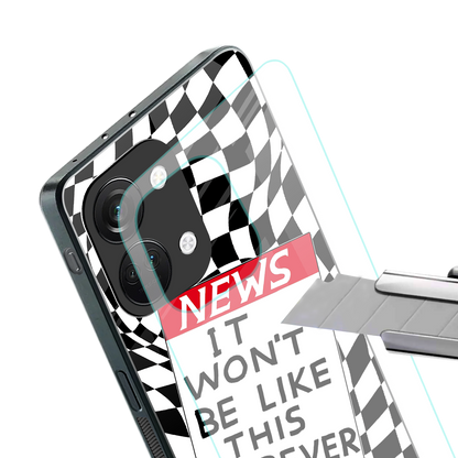 won't be like this forever back phone cover | glass case for oneplus nord 3