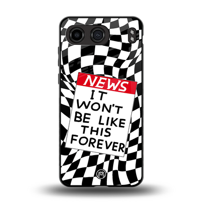 won't be like this forever back phone cover | glass case for oneplus nord 4
