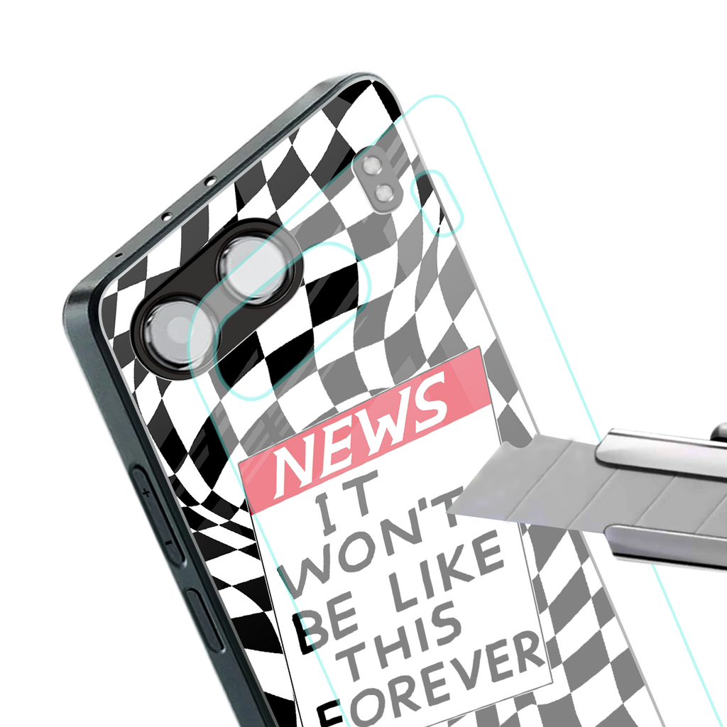 won't be like this forever back phone cover | glass case for oneplus nord 4