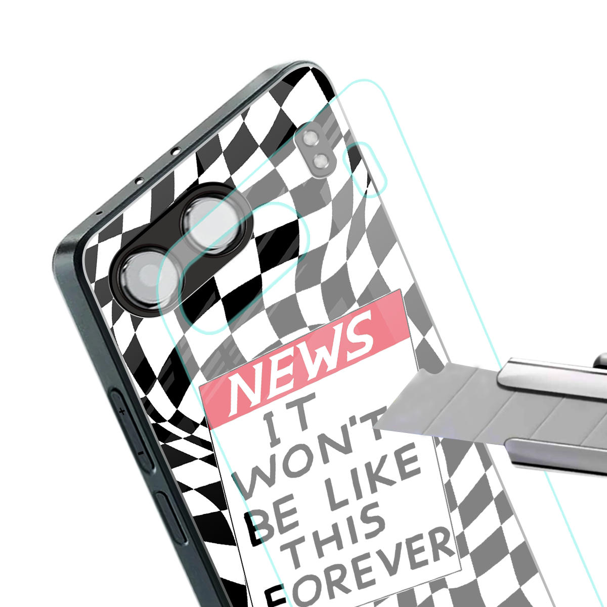 won't be like this forever back phone cover | glass case for oneplus nord 4