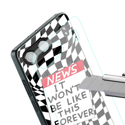 won't be like this forever back phone cover | glass case for oneplus nord 4