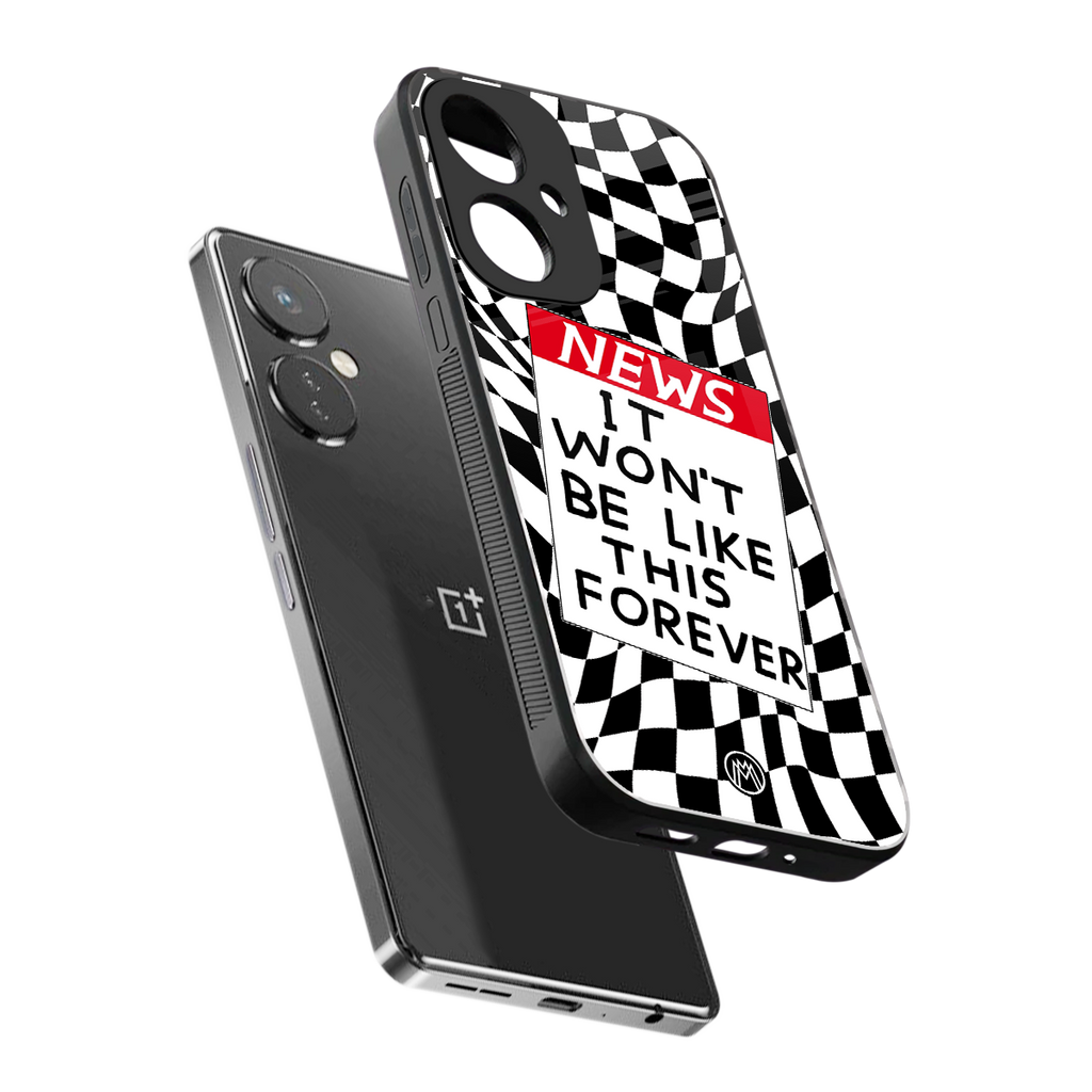 won't be like this forever back phone cover | glass case for oneplus nord ce 3