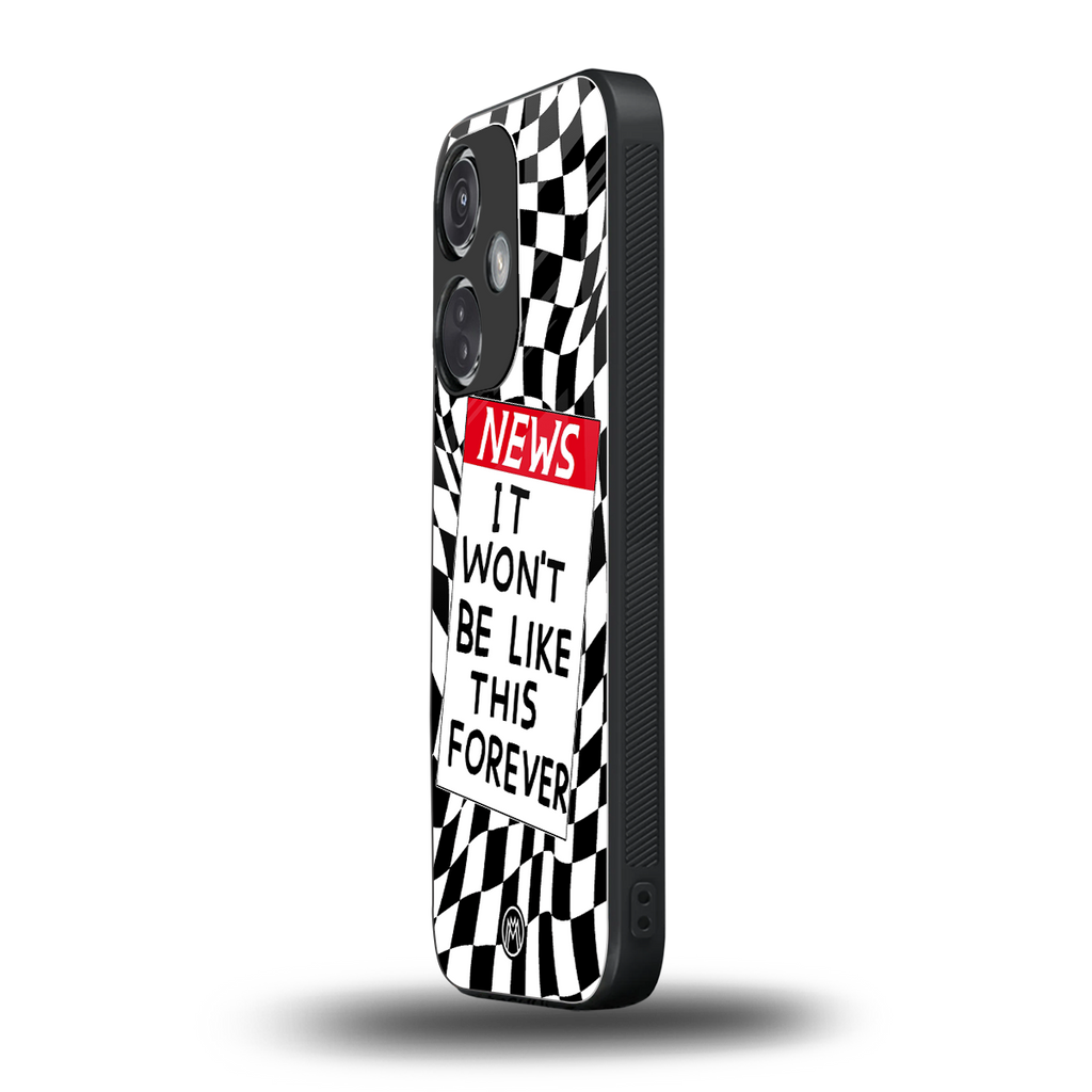won't be like this forever back phone cover | glass case for oneplus nord ce 3