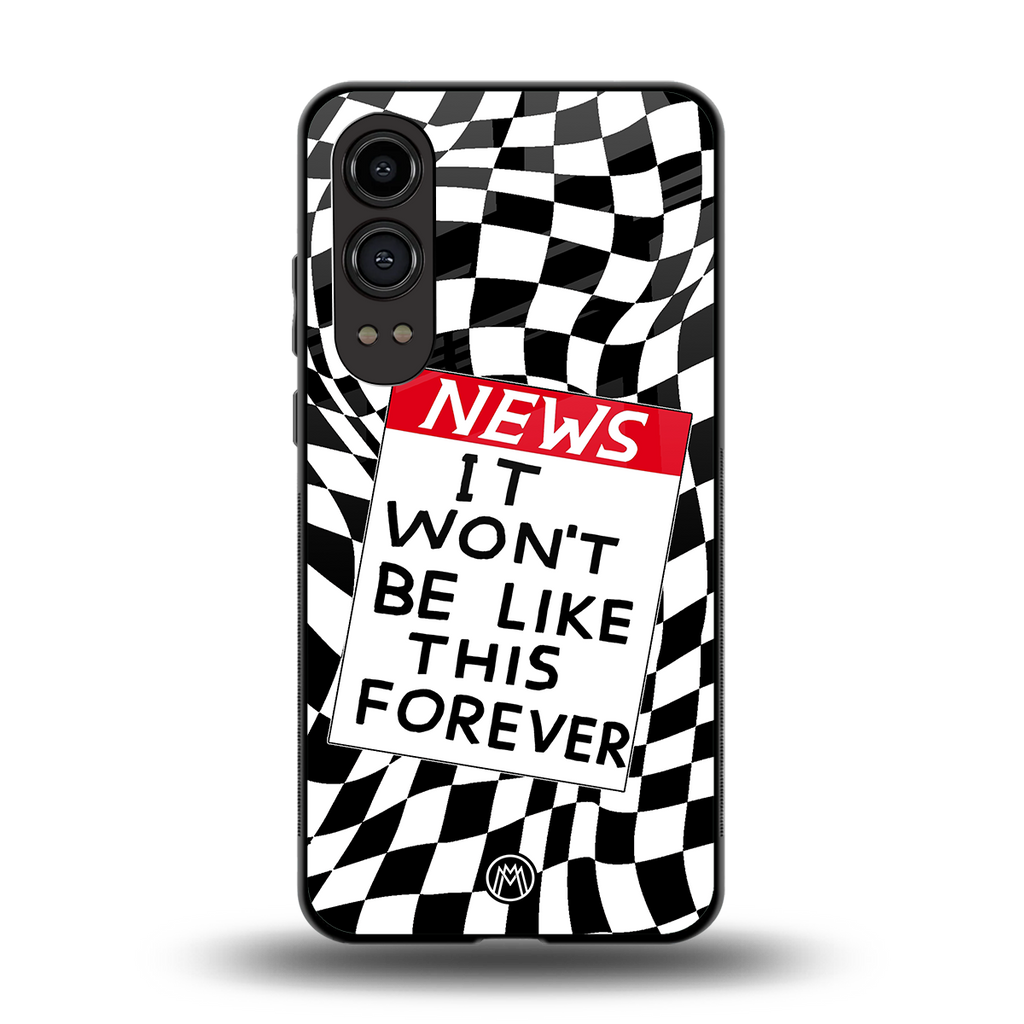 won't be like this forever back phone cover | glass case for oneplus nord ce 4 lite