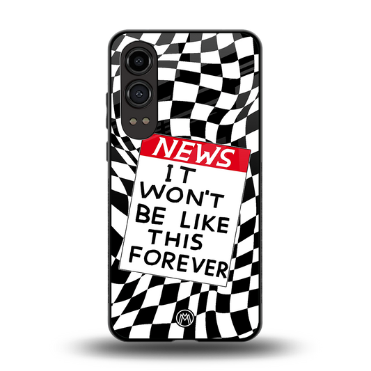 won't be like this forever back phone cover | glass case for oneplus nord ce 4 lite