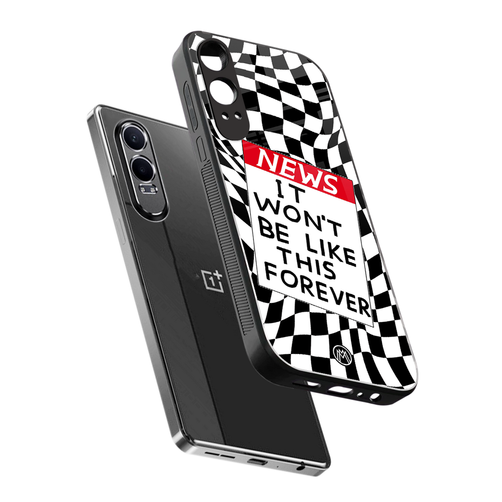 won't be like this forever back phone cover | glass case for oneplus nord ce 4 lite