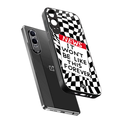 won't be like this forever back phone cover | glass case for oneplus nord ce 4 lite