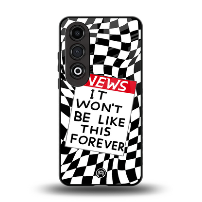 won't be like this forever back phone cover | glass case for oneplus nord ce 4