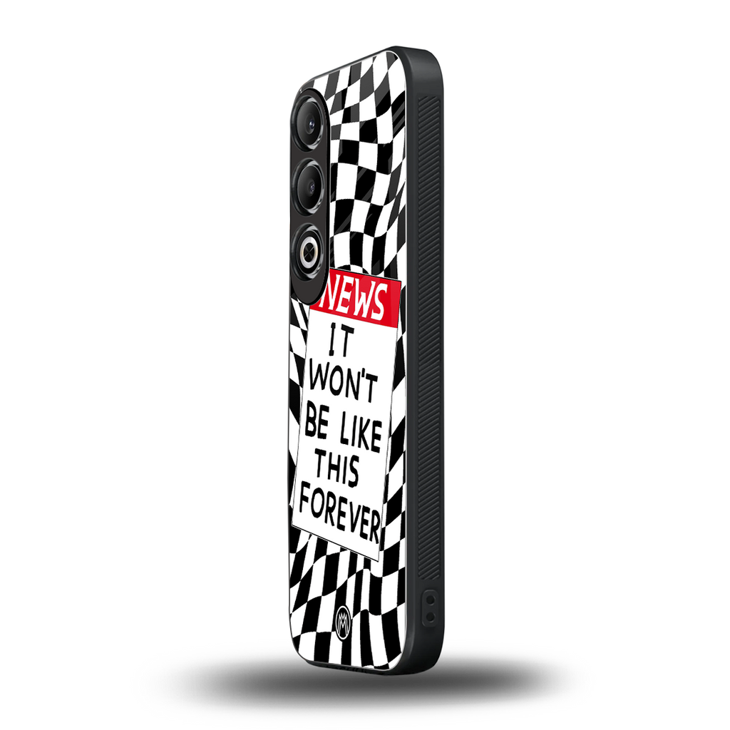 won't be like this forever back phone cover | glass case for oneplus nord ce 4