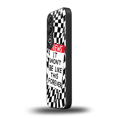 won't be like this forever back phone cover | glass case for oneplus nord ce 4