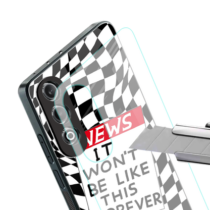 won't be like this forever back phone cover | glass case for oneplus nord ce 4