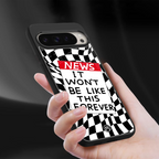 won't be like this forever back phone cover | glass case for google pixel 9 pro xl