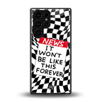 won't be like this forever back phone cover | glass case for samsung galaxy s25 ultra