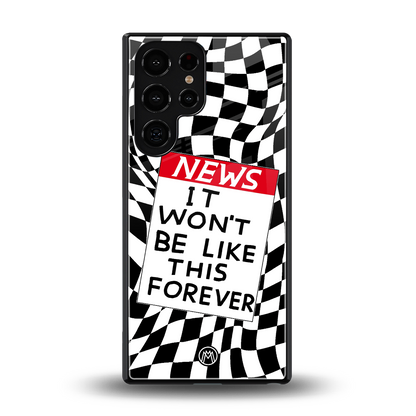 won't be like this forever back phone cover | glass case for samsung galaxy s25 ultra
