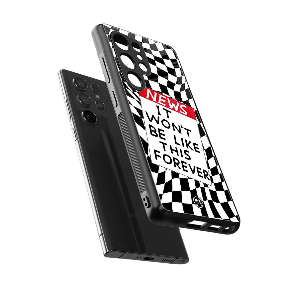 won't be like this forever back phone cover | glass case for samsung galaxy s25 ultra