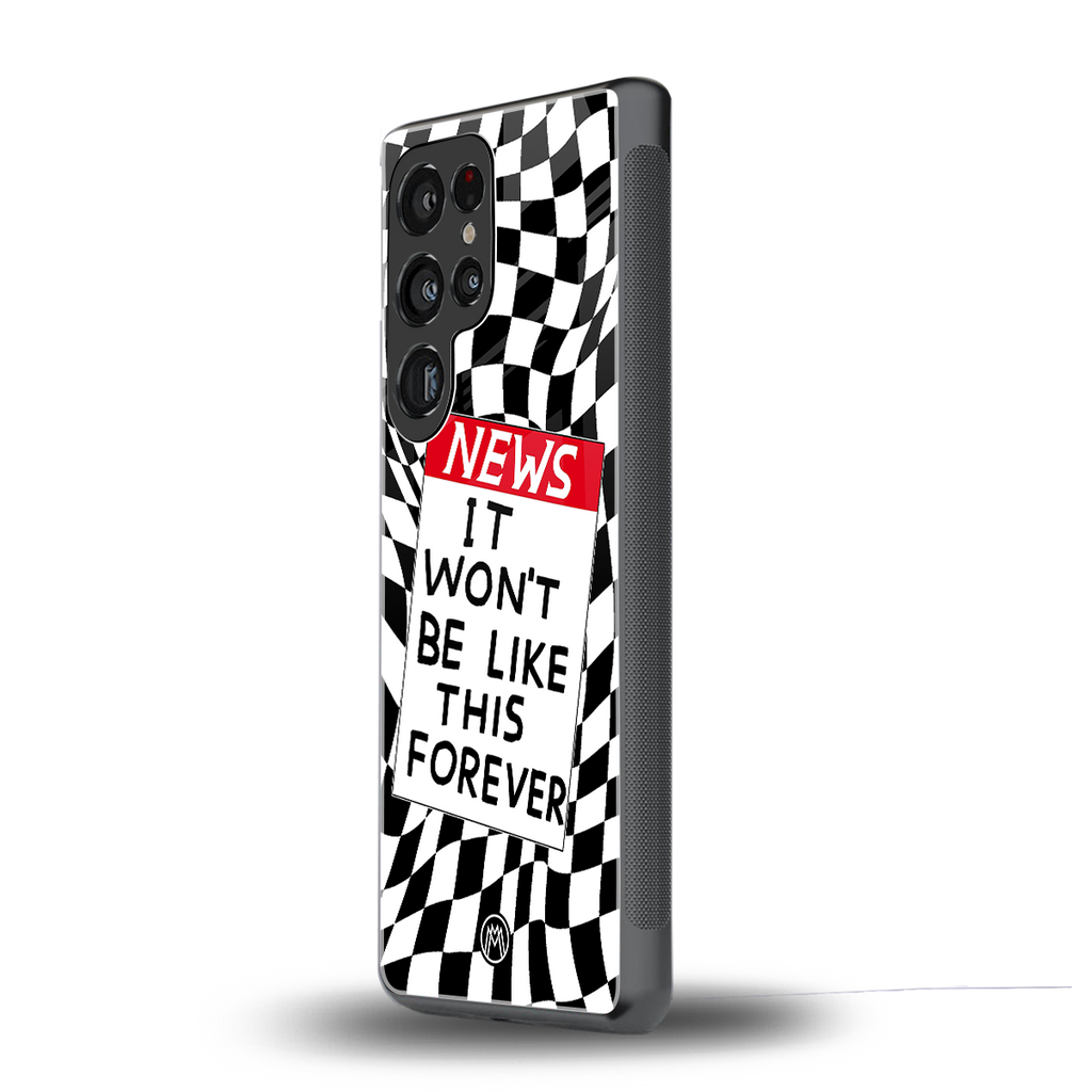 won't be like this forever back phone cover | glass case for samsung galaxy s25 ultra