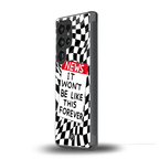 won't be like this forever back phone cover | glass case for samsung galaxy s25 ultra