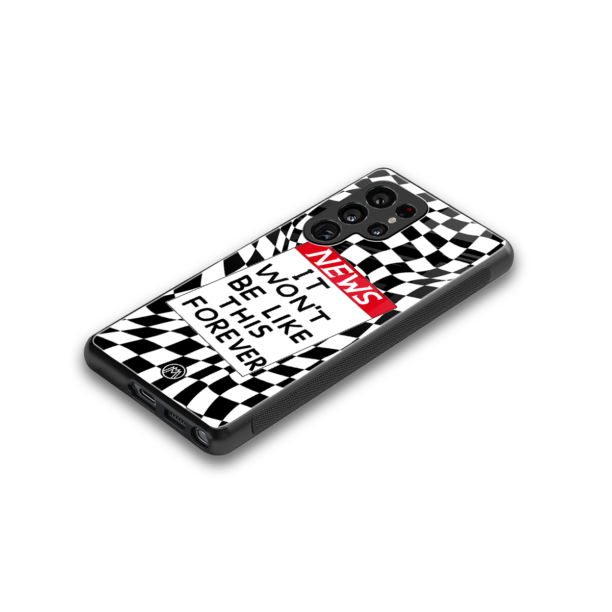 won't be like this forever back phone cover | glass case for samsung galaxy s25 ultra