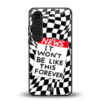 won't be like this forever back phone cover | glass case for samsung galaxy s25