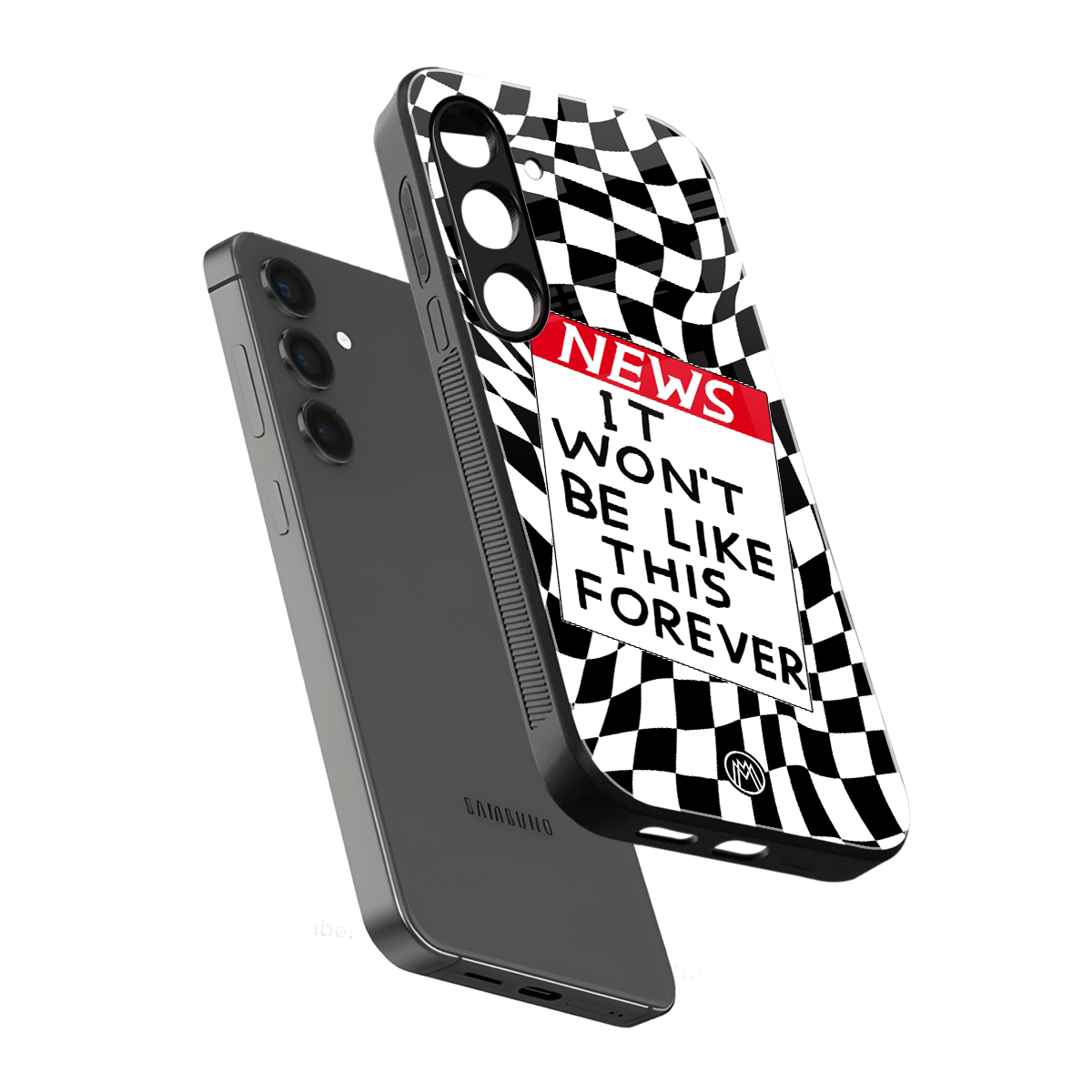 won't be like this forever back phone cover | glass case for samsung galaxy s25