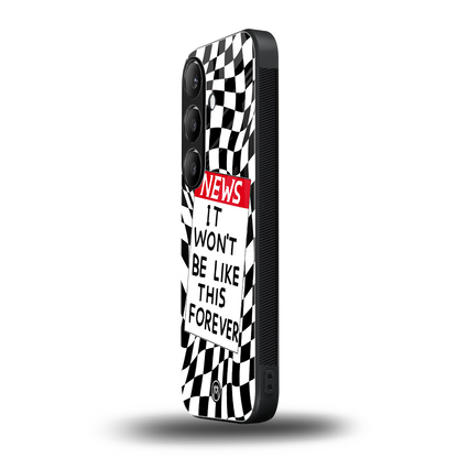 won't be like this forever back phone cover | glass case for samsung galaxy s24 fe