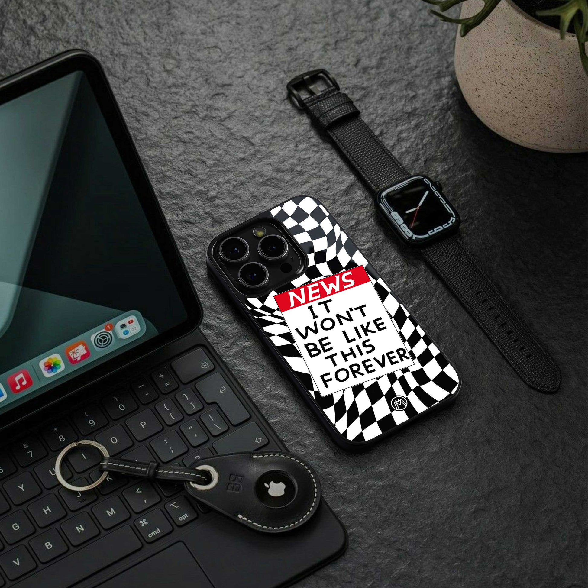 won't be like this forever back phone cover | glass case for iphone 13 pro max