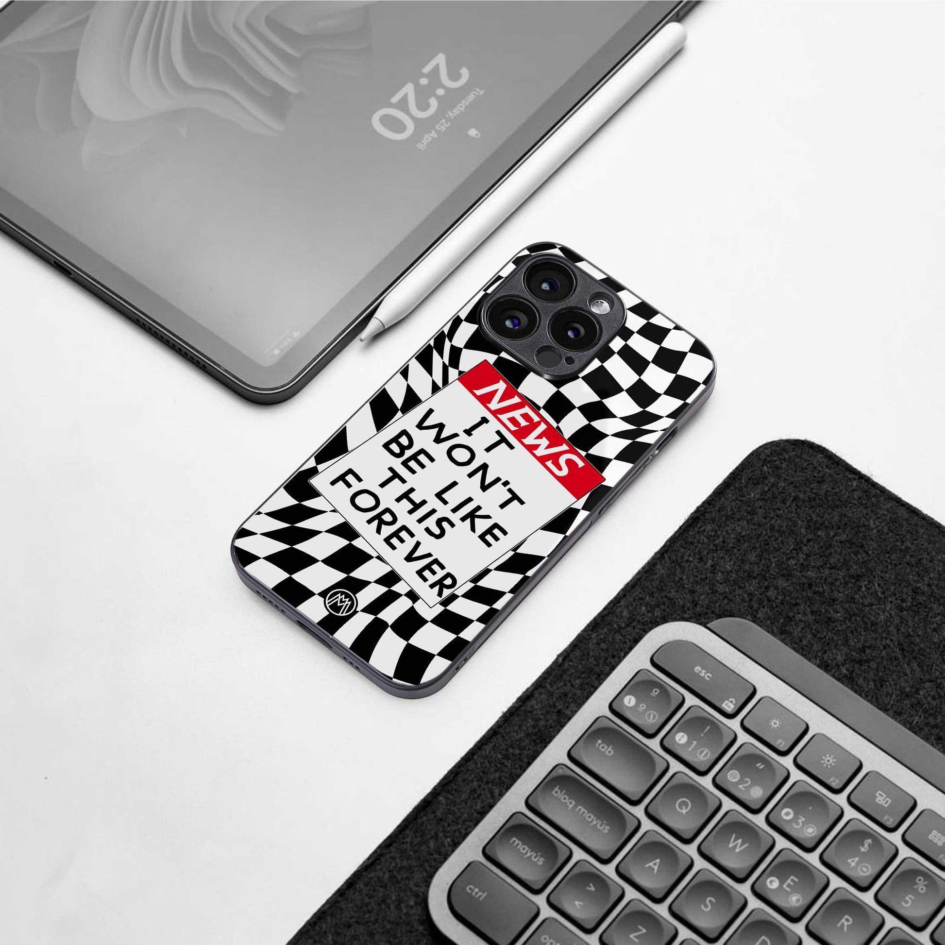 won't be like this forever back phone cover | glass case for iphone 13 pro max