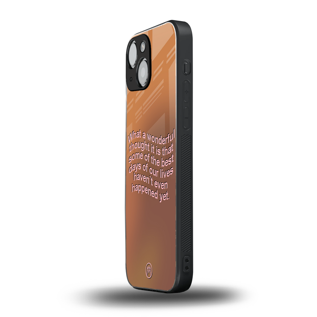wonderful thought back phone cover | glass case for iphone 13 mini