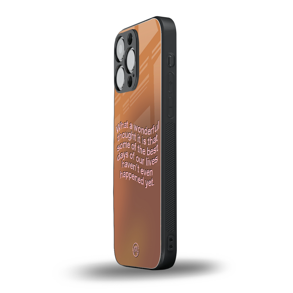 wonderful thought back phone cover | glass case for iphone 13 pro max