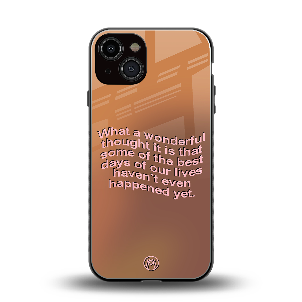 wonderful thought back phone cover | glass case for iphone 13