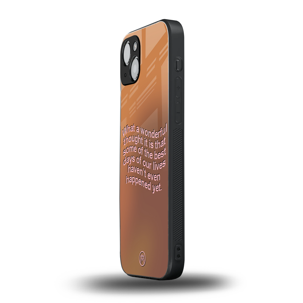 wonderful thought back phone cover | glass case for iphone 14 plus