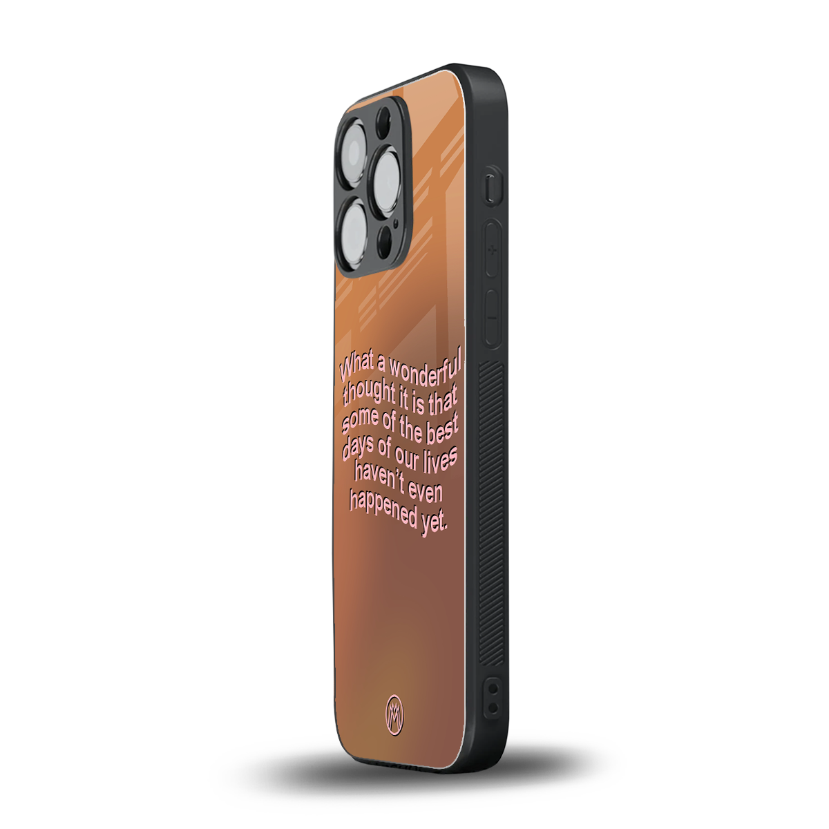 wonderful thought back phone cover | glass case for iphone 15 pro