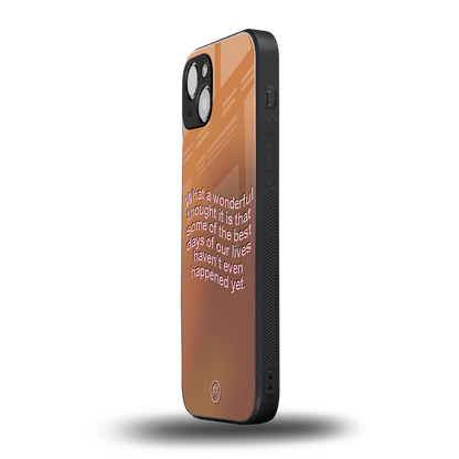 wonderful thought back phone cover | glass case for iphone 15