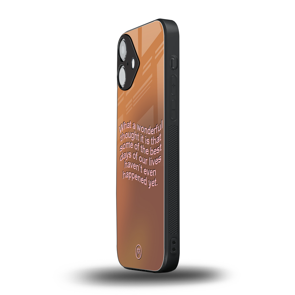 wonderful thought back phone cover | glass case for iphone 16 plus