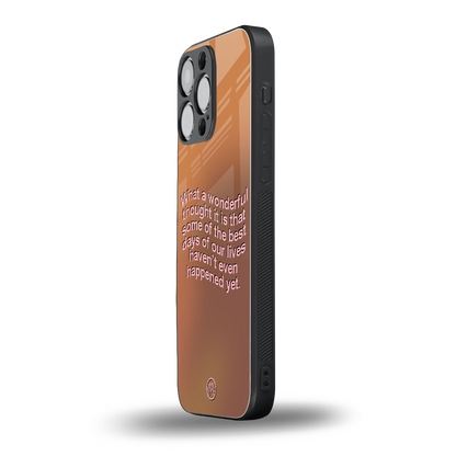wonderful thought back phone cover | glass case for iphone 16 pro max