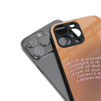 wonderful thought back phone cover | glass case for iphone 13 pro
