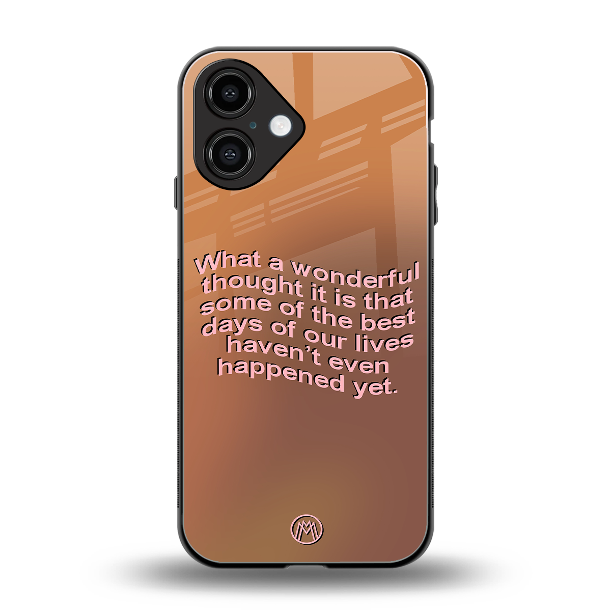 wonderful thought back phone cover | glass case for iphone 16