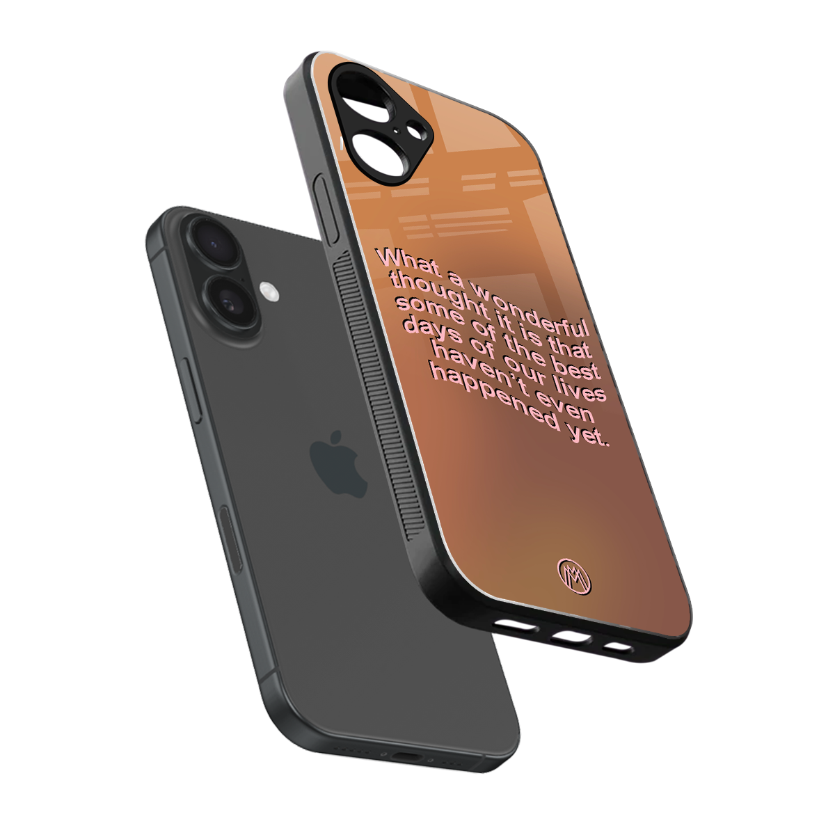 wonderful thought back phone cover | glass case for iphone 16