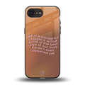 wonderful thought back phone cover | glass case for iphone 16e