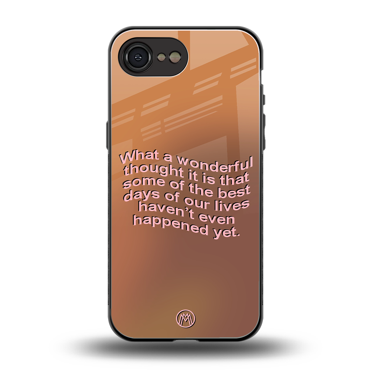 wonderful thought back phone cover | glass case for iphone 16e