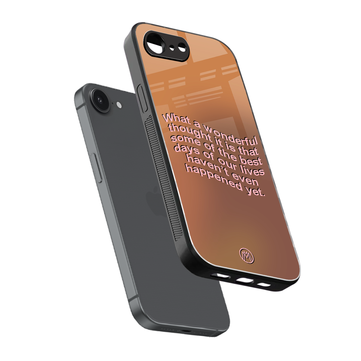 wonderful thought back phone cover | glass case for iphone 16e
