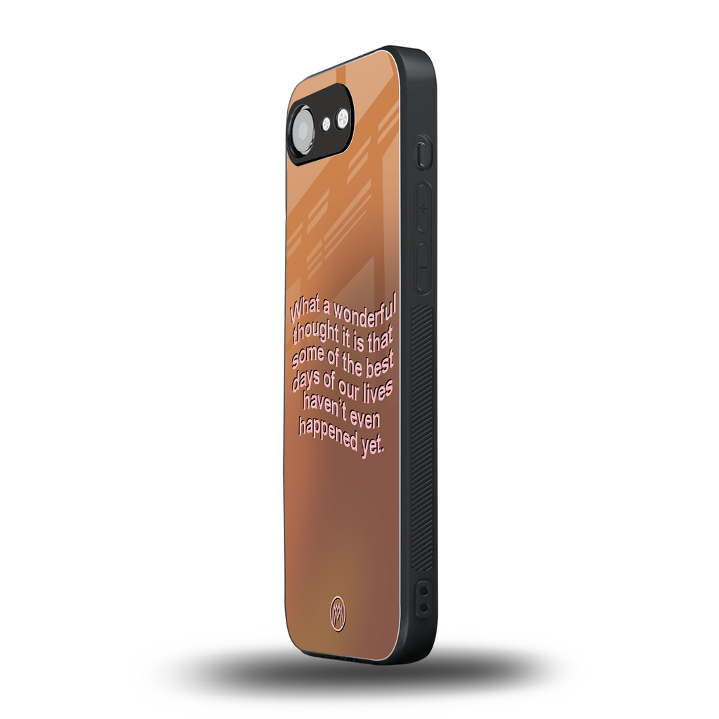 wonderful thought back phone cover | glass case for iphone 16e