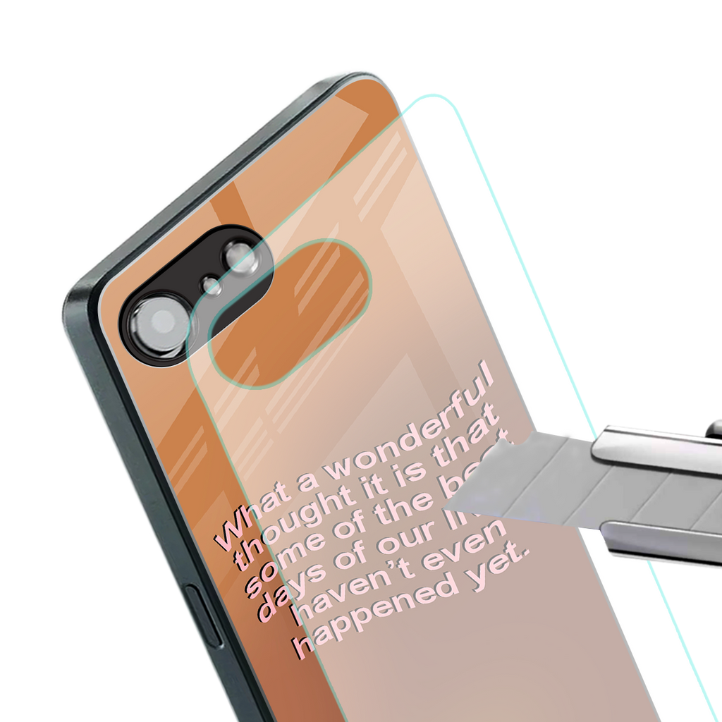 wonderful thought back phone cover | glass case for iphone 16e