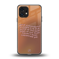 wonderful thought back phone cover | glass case for nothing phone 1