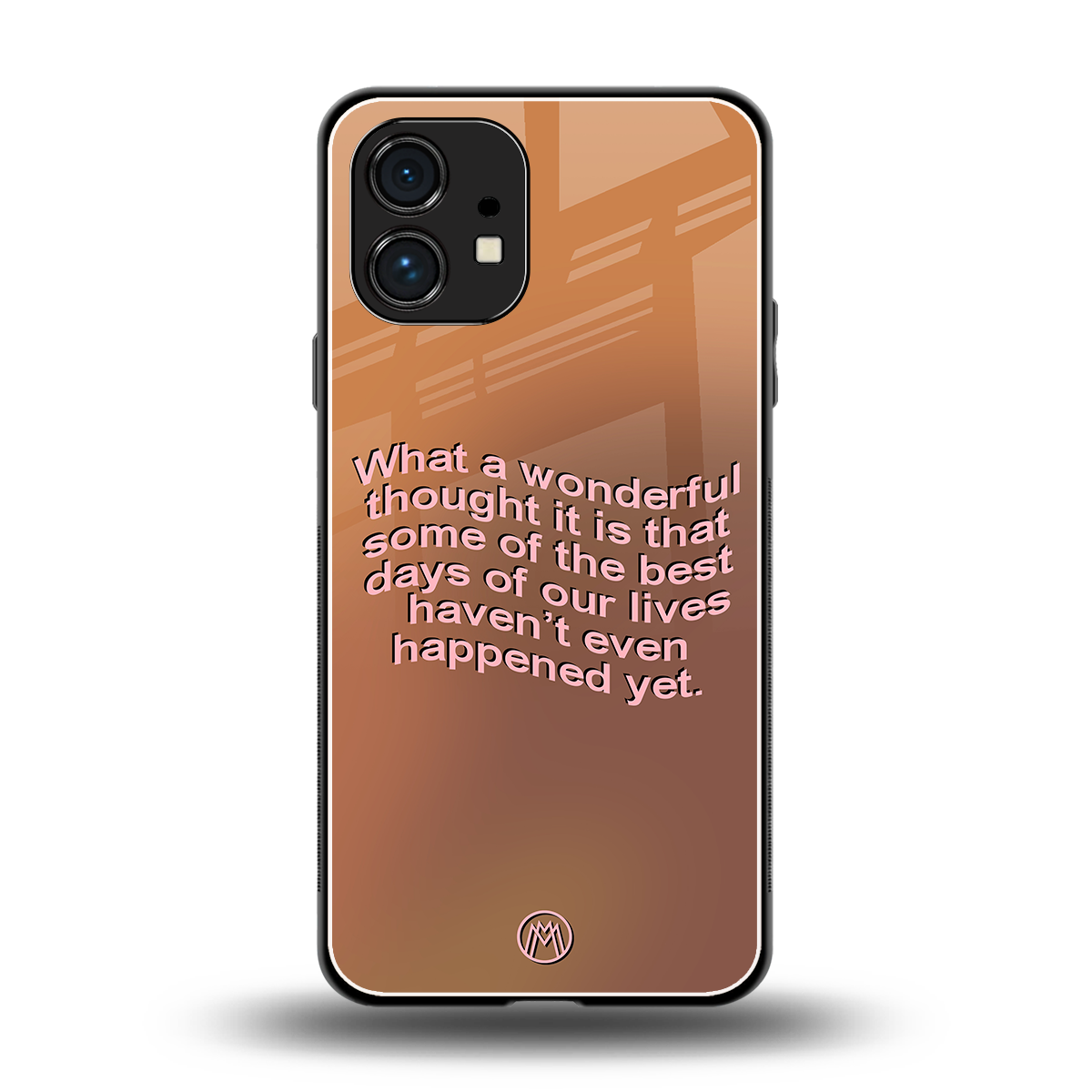 wonderful thought back phone cover | glass case for nothing phone 1