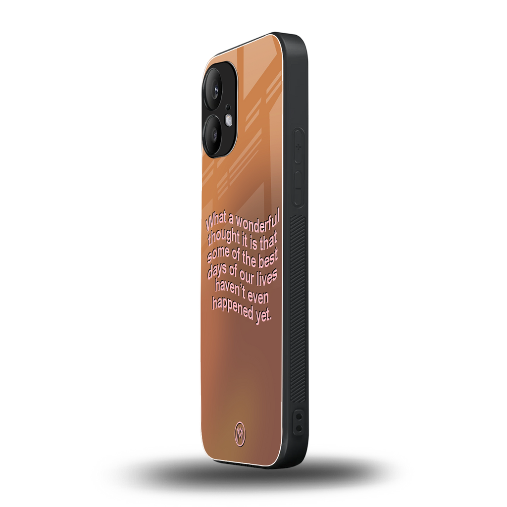 wonderful thought back phone cover | glass case for nothing phone 2