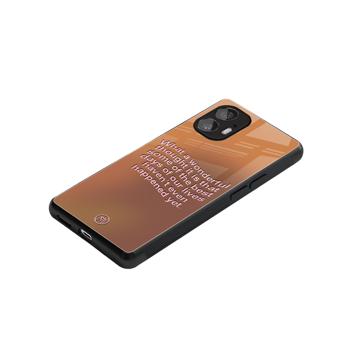 wonderful thought back phone cover | glass case for nothing phone 2